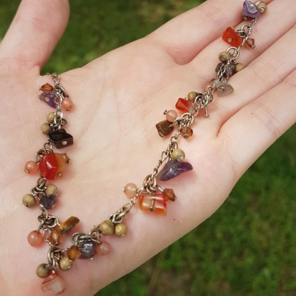 🧡 Mixed Crystal Charm Bracelet